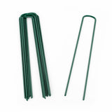 Powder Coated Green Grass Pins 150mm